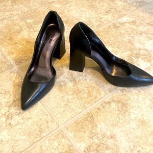 Bleecker & Bond black chunky heels.